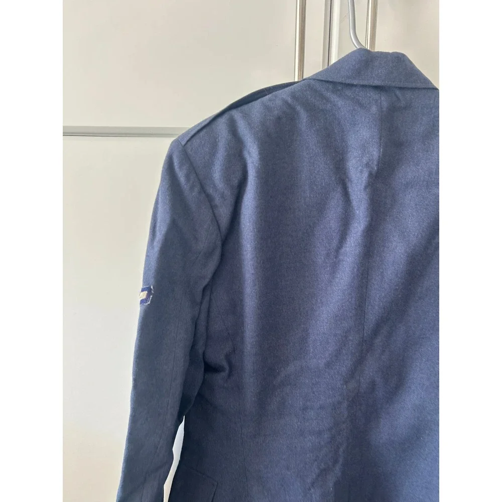 Vintage US Air Force Blue Service Dress Uniform Jacket A1C Insignia 39R‎